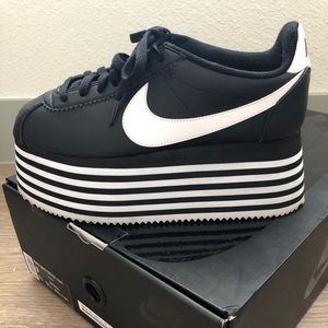 Limited Edition CDG x Nike Cortez platforms